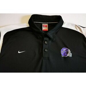 Nike Football Short Sleeve Men's Shirt Size XL, PIT TO PIT 26 IN black white